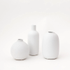 Set of 3 Bud Vases (White)